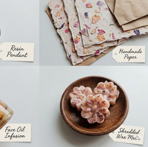 Elegant Pink and Green Faux Floral Bouquet - Picture 12 of 12